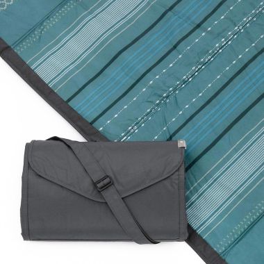 Little Unicorn Outdoor Blanket in Shoreline Stripe. View a larger version of this product image.