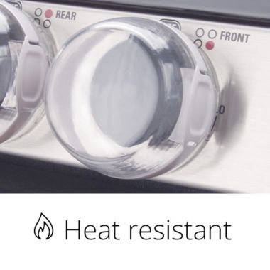 Safety 1st&reg; Easy Install Clear View 5-Pack Stove Knob Covers. View a larger version of this product image.