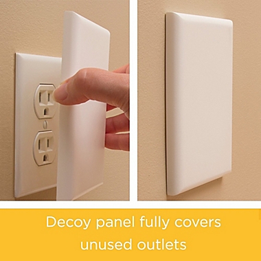 Safety 1st&reg; OutSmart&trade; 2-Pack Outlet Shields in White. View a larger version of this product image.