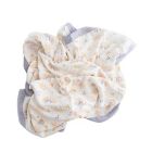 Alternate image 2 for Little Unicorn Rainbows and Raindrops Deluxe Muslin Baby Receiving Quilt in Purple/White