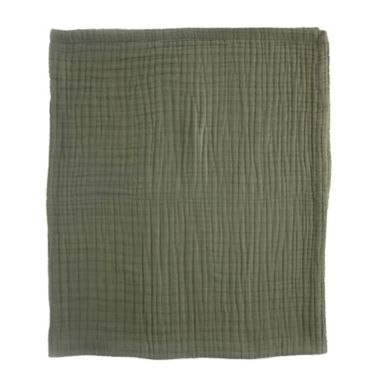 Little Unicorn Fern Cotton Muslin Quilted Throw. View a larger version of this product image.