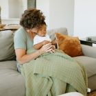 Alternate image 3 for Little Unicorn Fern Cotton Muslin Quilted Throw