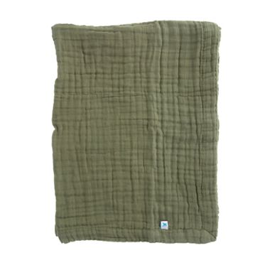 Little Unicorn&reg; Fern Cotton Muslin Baby Receiving Quilt in Green. View a larger version of this product image.