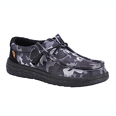 Lamo&reg; Kids Size 2 Paulie Casual Shoe in Charcoal. View a larger version of this product image.