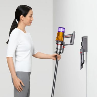 Dyson V12 Detect Slim Cordless Stick Vacuum Cleaner in Yellow/Nickel. View a larger version of this product image.