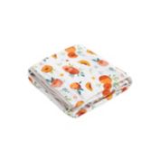 Little Unicorn Georgia Peach Cotton Muslin Original Quilt in White/Orange