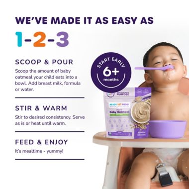 Ready, Set, Food!&trade; 8 oz. Organic Original Baby Oatmeal. View a larger version of this product image.