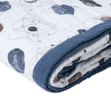 Little Unicorn Planetary Cotton Muslin Quilted Throw. View a larger version of this product image.