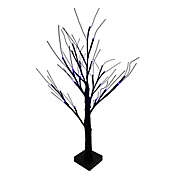 H for Happy&trade; 24-Inch LED Halloween Twig Tree in Black
