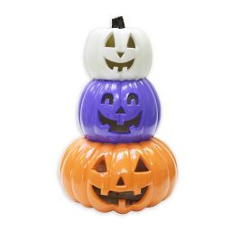H for Happy™ LED Stacked Jack-O-Lanterns