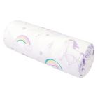 Alternate image 4 for My Tiny Moments&reg; Unicorn 2-Piece Swaddle Blanket and Plush Animal Toy Gift Set in White
