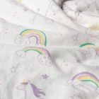 Alternate image 6 for My Tiny Moments&reg; Unicorn 2-Piece Swaddle Blanket and Plush Animal Toy Gift Set in White