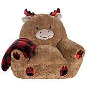 Toddler Moose Plush Character Chair by Cuddo Buddies with Blanket