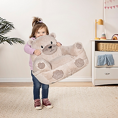 Toddler Bear Plush Character Chair by Cuddo Buddies with Blanket. View a larger version of this product image.