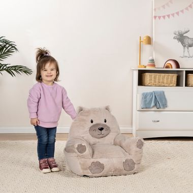 Toddler Bear Plush Character Chair by Cuddo Buddies with Blanket. View a larger version of this product image.