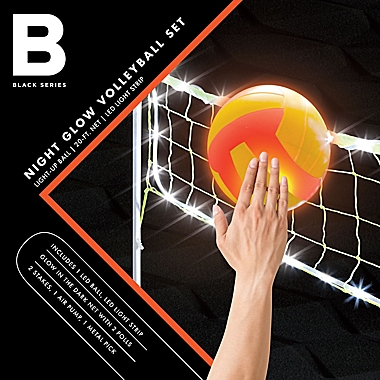 Black Series Night Glow Volleyball Set. View a larger version of this product image.