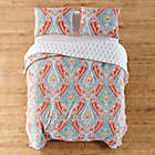 Alternate image 2 for Levtex Home Sherie Reversible Full/Queen Quilt Set in Coral/Blue