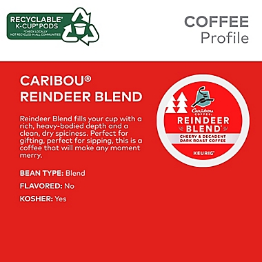 Caribou Coffee&reg; Reindeer Blend Keurig&reg; K-Cup&reg; Pods 22-Count. View a larger version of this product image.