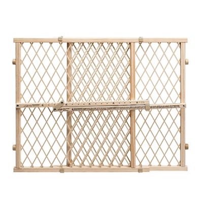 Evenflo Position & Lock Tension-Mount Safety Gate in Natural Wood