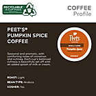 Alternate image 2 for Peet&#39;s Coffee&reg; Pumpkin Spice Coffee Keurig&reg; K-Cup&reg; Pods 22-Count