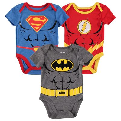 DC Comics® Size 0-3M 3-Pack Superhero Bodysuits | buybuy BABY