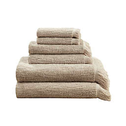 INK+IVY II Nova 6-Piece Cotton Dobby Slub Bath Towel Set
