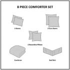 Alternate image 10 for 510 Design Powell 8-Piece Embroidered King Comforter Set in White
