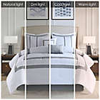 Alternate image 9 for 510 Design Powell 8-Piece Embroidered King Comforter Set in White