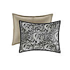 Alternate image 3 for Madison Park Essentials Brystol 24-Piece Queen Comforter Set in Black