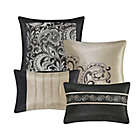 Alternate image 4 for Madison Park Essentials Brystol 24-Piece Queen Comforter Set in Black