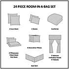 Alternate image 10 for Madison Park Essentials Brystol 24-Piece Queen Comforter Set in Black