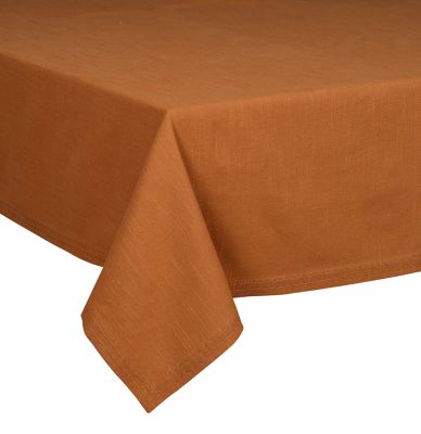 Bee &amp; Willow&trade; Border Stitch 52-Inch x 70-Inch Oblong Tablecloth in Roasted Pecan