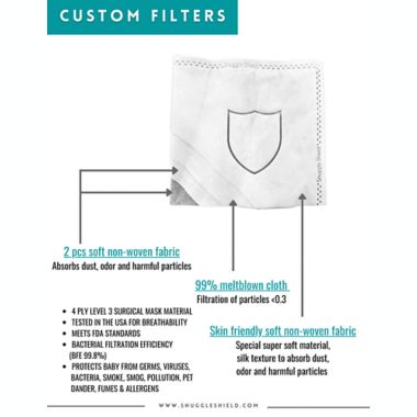 Snuggle Shield&reg; Air Filtering Multi-Use Infant Cover in Tan. View a larger version of this product image.