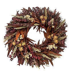 Bee & Willow™ Eucalyptus Decorative Wreath in Burgundy