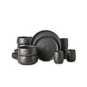 Stone + Lain Mercer 16-Piece Dinnerware Set in Black