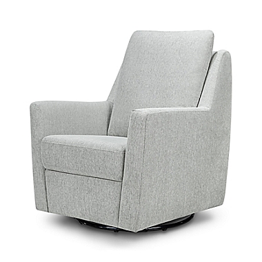 DaVinci Nova Pillowback Swivel Glider in Grey. View a larger version of this product image.