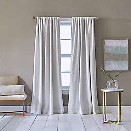 DKNY Cloud 96-Inch Rod Pocket 100% Blackout Window Curtain Panels in White (Set of 2)