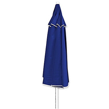 Carribean Joe 6.5-Foot Octagonal Beach Umbrella in Navy/ Blue. View a larger version of this product image.