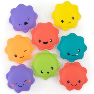 Sassy&reg; 8-Piece Macaron Bath Squirters. View a larger version of this product image.