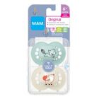 Alternate image 1 for MAM Woodland Animals 6+ Months 2-Pack Pacifiers in Blue