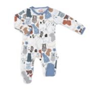 E=MC2 Grin and Bear it Magnetic Footie in Blue