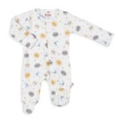 E=MC2 Lullaby Lane Magnetic Footie in White/Multi