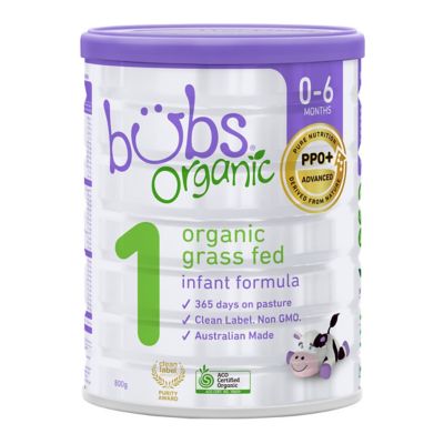 Bubs Organic&reg; 28.2 oz. Grass Fed Stage 1 Powder Infant Formula