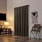 Alternate image 7 for Sun Zero&reg; Bergen 63-Inch Rod Pocket Total Blackout Window Curtain Panel in Grey (Single)