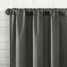 Alternate image 2 for Sun Zero&reg; Bergen 63-Inch Rod Pocket Total Blackout Window Curtain Panel in Grey (Single)
