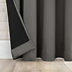 Alternate image 3 for Sun Zero&reg; Bergen 63-Inch Rod Pocket Total Blackout Window Curtain Panel in Grey (Single)