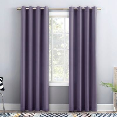 Sun Zero&reg; Bella Room Darkening 63-Inch Grommet Window Curtain Panel in Lavender (Single)