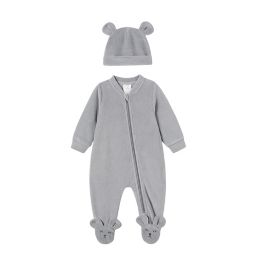 ever & ever™ 2-Piece Velour Footie and Hat Set