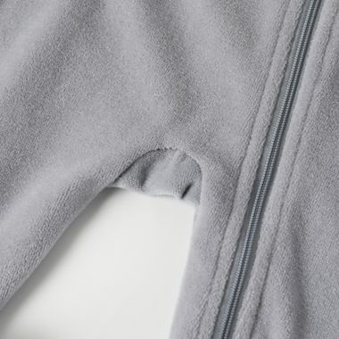 ever &amp; ever&trade; Size 3M 2-Piece Velour Footie and Hat Set in Grey Highrise. View a larger version of this product image.