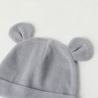 Alternate image 7 for ever &amp; ever&trade; Size 3M 2-Piece Velour Footie and Hat Set in Grey Highrise